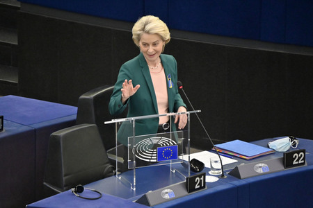 Fragestunde mit Ursula von der Leyen im EU-Parlament in Straßburg