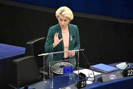 Fragestunde mit Ursula von der Leyen im EU-Parlament in Straßburg