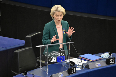Fragestunde mit Ursula von der Leyen im EU-Parlament in Straßburg