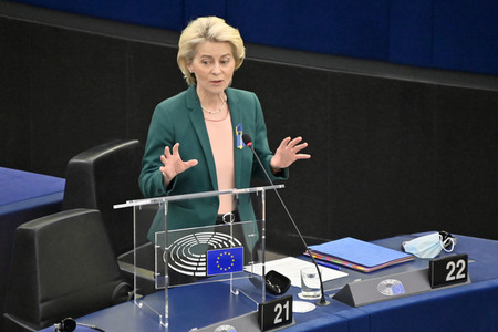 Fragestunde mit Ursula von der Leyen im EU-Parlament in Straßburg