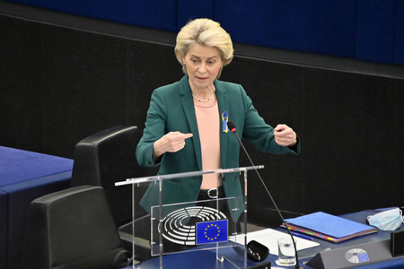 Fragestunde mit Ursula von der Leyen im EU-Parlament in Straßburg