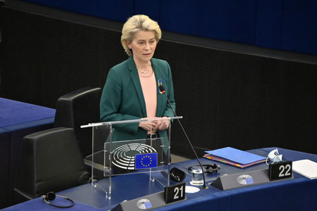Fragestunde mit Ursula von der Leyen im EU-Parlament in Straßburg