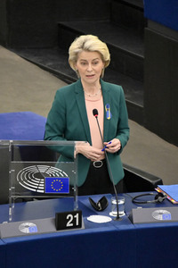 Fragestunde mit Ursula von der Leyen im EU-Parlament in Straßburg