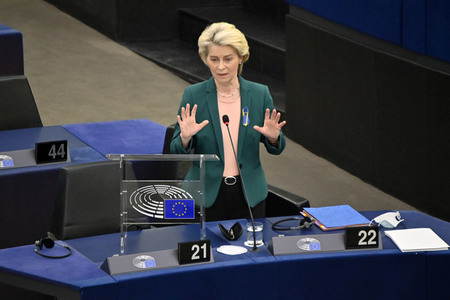 Fragestunde mit Ursula von der Leyen im EU-Parlament in Straßburg