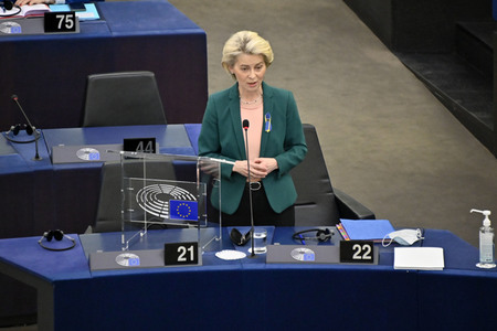 Fragestunde mit Ursula von der Leyen im EU-Parlament in Straßburg
