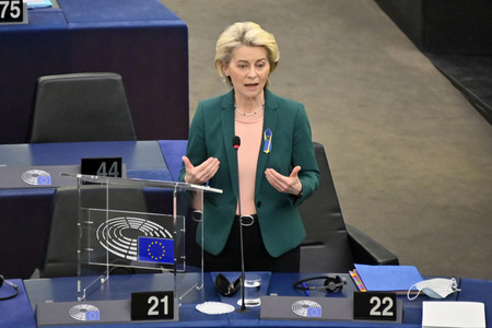 Fragestunde mit Ursula von der Leyen im EU-Parlament in Straßburg