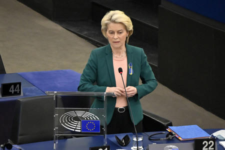 Fragestunde mit Ursula von der Leyen im EU-Parlament in Straßburg