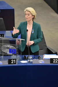 Fragestunde mit Ursula von der Leyen im EU-Parlament in Straßburg