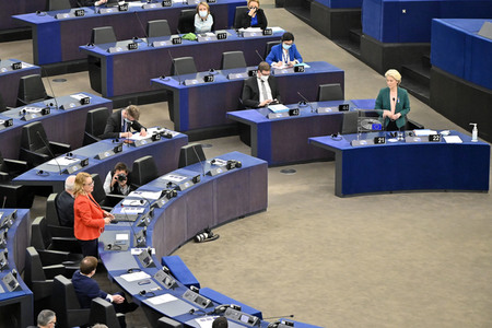 Fragestunde mit Ursula von der Leyen im EU-Parlament in Straßburg