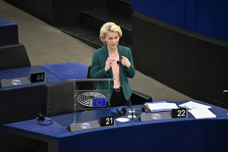 Fragestunde mit Ursula von der Leyen im EU-Parlament in Straßburg