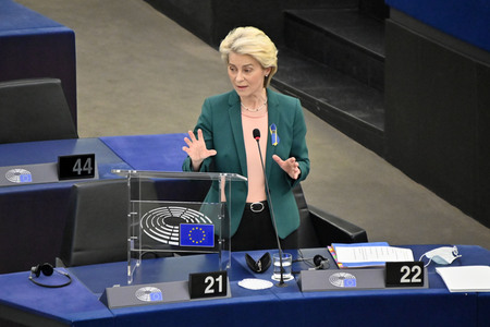 Fragestunde mit Ursula von der Leyen im EU-Parlament in Straßburg