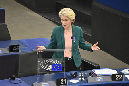 Fragestunde mit Ursula von der Leyen im EU-Parlament in Straßburg
