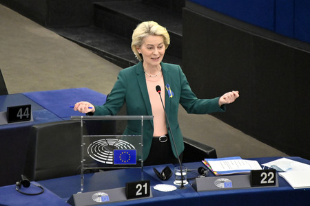 Fragestunde mit Ursula von der Leyen im EU-Parlament in Straßburg