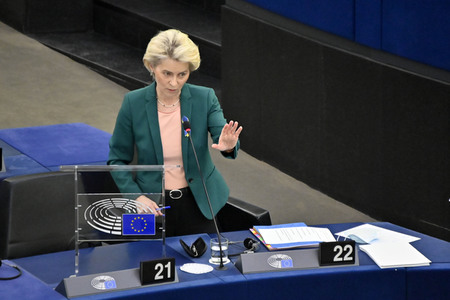 Fragestunde mit Ursula von der Leyen im EU-Parlament in Straßburg