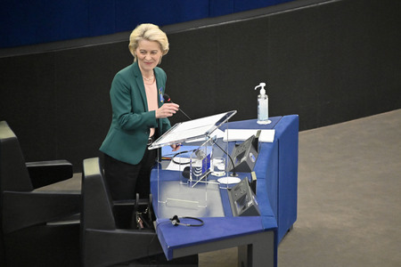 Fragestunde mit Ursula von der Leyen im EU-Parlament in Straßburg