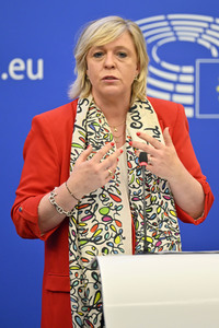 Pressebriefing der Fraktion Renew im EU-Parlament in Straßburg