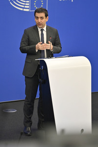 Pressebriefing der Fraktion Renew im EU-Parlament in Straßburg