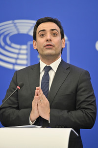 Pressebriefing der Fraktion Renew im EU-Parlament in Straßburg