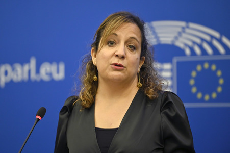 Pressebriefing der Fraktion S&D im EU-Parlament in Straßburg