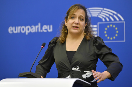 Pressebriefing der Fraktion S&D im EU-Parlament in Straßburg