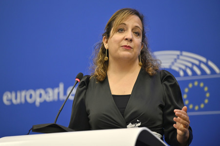 Pressebriefing der Fraktion S&D im EU-Parlament in Straßburg