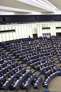 Symbolfoto Abstimmung im EU-Parlament in Straßburg