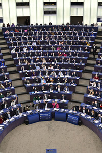 Symbolfoto Abstimmung im EU-Parlament in Straßburg