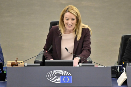 Plenartagung zum Schutz von Ukraine-Flüchtlingen im EU-Parlament in Straßburg