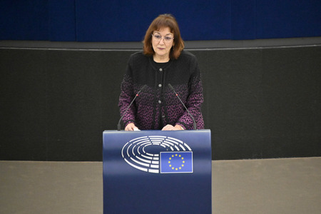 Plenartagung zum Schutz von Ukraine-Flüchtlingen im EU-Parlament in Straßburg