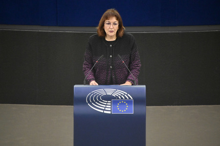 Plenartagung zum Schutz von Ukraine-Flüchtlingen im EU-Parlament in Straßburg