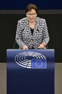 Plenartagung zum Schutz von Ukraine-Flüchtlingen im EU-Parlament in Straßburg