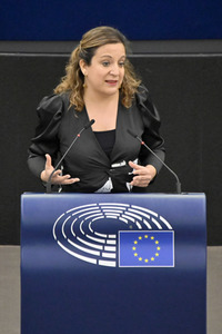 Plenartagung zum Schutz von Ukraine-Flüchtlingen im EU-Parlament in Straßburg