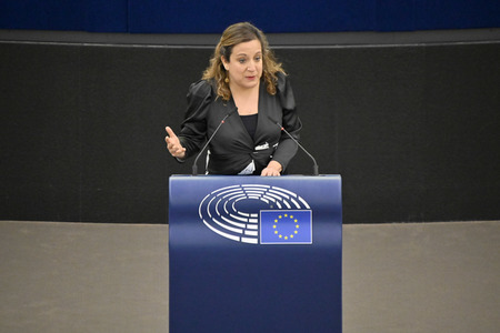 Plenartagung zum Schutz von Ukraine-Flüchtlingen im EU-Parlament in Straßburg