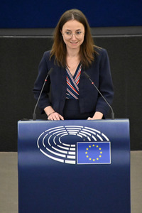 Plenartagung zum Schutz von Ukraine-Flüchtlingen im EU-Parlament in Straßburg