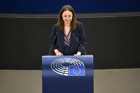 Plenartagung zum Schutz von Ukraine-Flüchtlingen im EU-Parlament in Straßburg