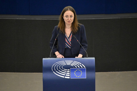 Plenartagung zum Schutz von Ukraine-Flüchtlingen im EU-Parlament in Straßburg