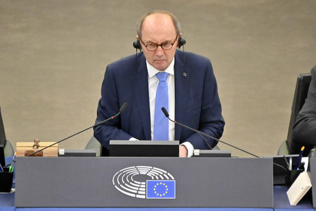 Plenartagung zum Schutz von Ukraine-Flüchtlingen im EU-Parlament in Straßburg