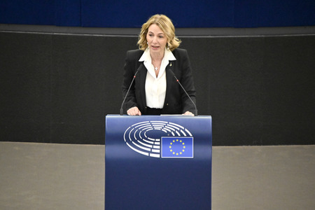 Plenartagung zum Schutz von Ukraine-Flüchtlingen im EU-Parlament in Straßburg