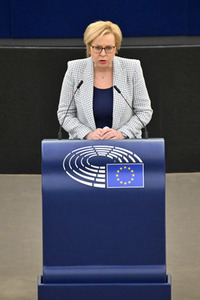 Plenartagung zum Schutz von Ukraine-Flüchtlingen im EU-Parlament in Straßburg