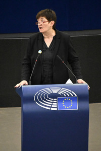 Plenartagung zum Schutz von Ukraine-Flüchtlingen im EU-Parlament in Straßburg