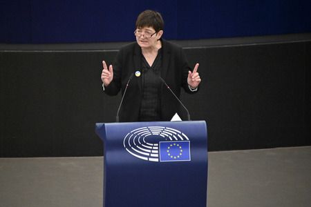 Plenartagung zum Schutz von Ukraine-Flüchtlingen im EU-Parlament in Straßburg