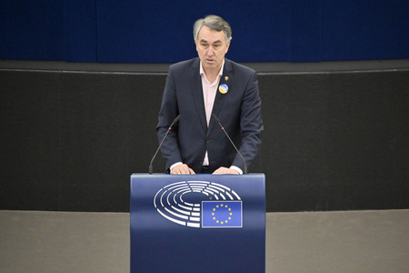 Plenartagung zum Schutz von Ukraine-Flüchtlingen im EU-Parlament in Straßburg