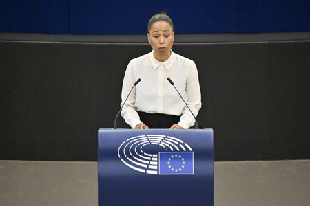 Plenartagung zum Schutz von Ukraine-Flüchtlingen im EU-Parlament in Straßburg