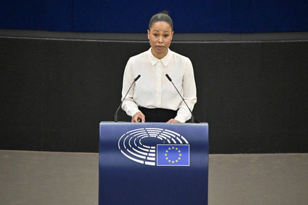 Plenartagung zum Schutz von Ukraine-Flüchtlingen im EU-Parlament in Straßburg