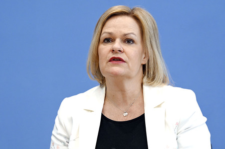 Bundespressekonferenz Polizeiliche Kriminalstatistik 2021 in Berlin