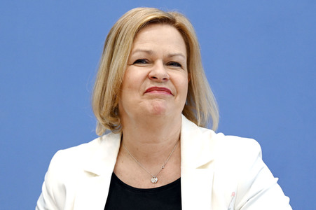 Bundespressekonferenz Polizeiliche Kriminalstatistik 2021 in Berlin