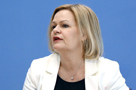 Bundespressekonferenz Polizeiliche Kriminalstatistik 2021 in Berlin