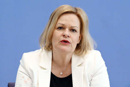 Bundespressekonferenz Polizeiliche Kriminalstatistik 2021 in Berlin