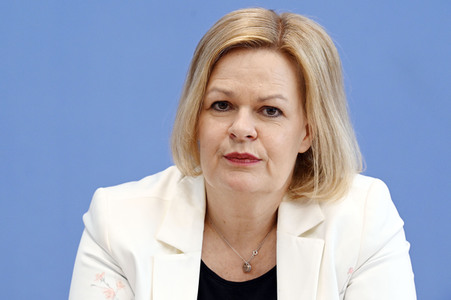 Bundespressekonferenz Polizeiliche Kriminalstatistik 2021 in Berlin