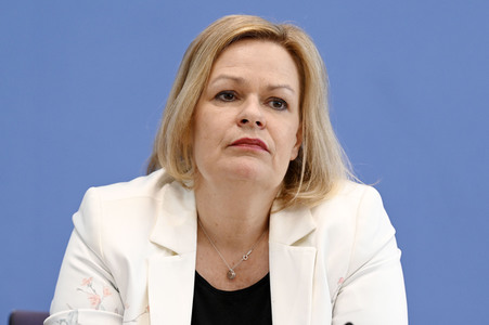 Bundespressekonferenz Polizeiliche Kriminalstatistik 2021 in Berlin